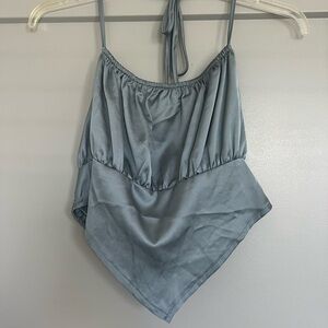 Blue Bandana Halter Top